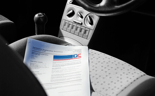DriveCover warranty paperwork